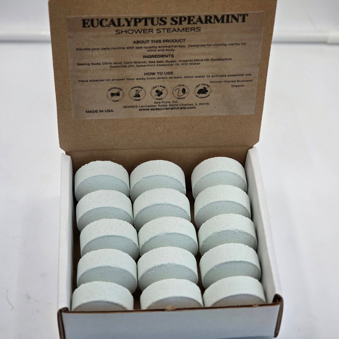 Eucalyptus Mint - Breathe Easy Shower Steamers - Sinus Relief Eucalyptus Menthol (15 count) - N3xtLevel Professionals