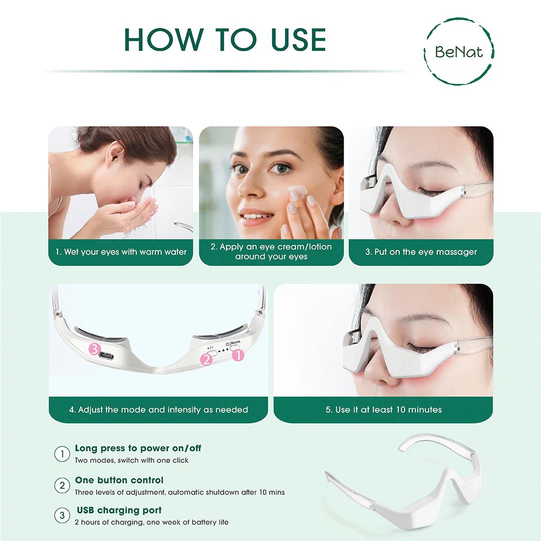 Under - Eye Red Light Therapy Skin Rejuvenation and Relaxation Massager - N3xtLevel Professionals