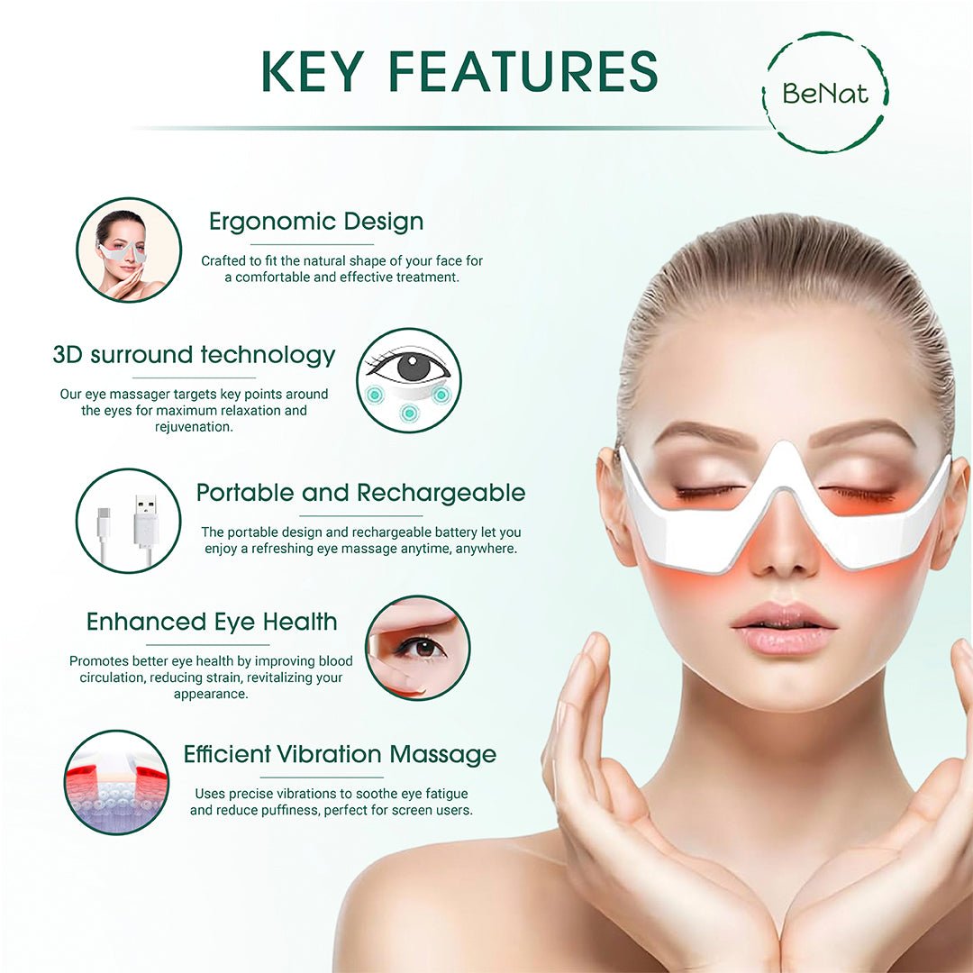Under - Eye Red Light Therapy Skin Rejuvenation and Relaxation Massager - N3xtLevel Professionals